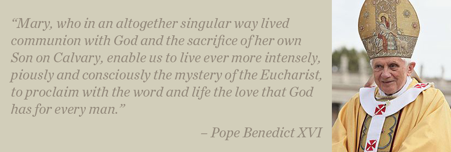 Marian Thoughts of Pope Benedict XVI