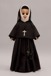 Doll wearing habit worn by Society of the Sacred Heart
