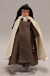 Doll wearing habit worn by Discalced Carmelite Nuns