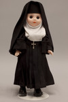 Doll wearing habit worn by Visitation Nuns