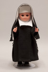 Doll wearing habit worn by Sisters of Saint Francis of Oldenburg, Indiana