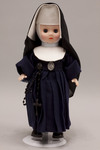 Doll wearing habit worn by Sisters of the Holy Humility of Mary