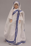 Doll wearing habit worn by Missionaries of Charity