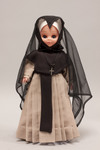 Doll wearing habit worn by Grey Nuns of the Sacred Heart