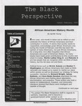 The Black Perspective February 2003 by University of Dayton. Black Action Through Unity