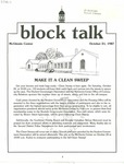 Block Talk (October 1987) by University of Dayton. Student Development