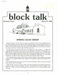 Block Talk (March 1988) by University of Dayton. Student Development