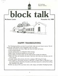 Block Talk (November 1988) by University of Dayton. Student Development