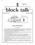 Block Talk (November 1989) by University of Dayton. Student Development