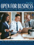 Open for Business: Fundamentals for Today's Business by Mark A. Jacobs, Sherryl L. Berg-Ridenour, Jonathan Opata, David Walker, and Corinne Bodeman