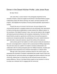 Dinner in the Desert Kitchen Profile: Julie Jones Ruse