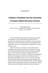 Chapter 2: A Native’s Flashback into the University of Dayton Global Education Seminar