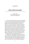 Chapter 8: Africa’s Gifts to the World