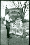 Ice Sculpting in the Kennedy Union Plaza by University of Dayton