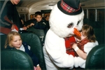 Frosty the Snowman Greets Children