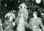 Snow Falls during Christmas on Campus by University of Dayton