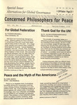 Concerned Philosophers for Peace, Vol. 24, No. 1