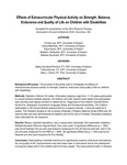 Effects of Extracurricular Physical Activity on Strength, Balance, Endurance and Quality of Life on Children with Disabilities by Christy Lee, Alana Mathews, Kayla Ayers, Madison Weisbarth, and Melissa Spurbeck