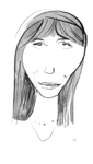 Sketch: Laraine Newman by Bob Eckstein