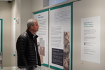 Gallery View: Visitor Reads About Bombeck's Writing Process by University of Dayton
