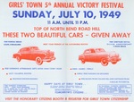 Flyer: Girls' Town Fifth Annual Victory Festival, 1949