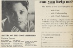Advertisement: Can You Help Me? by Sisters of the Good Shepherd