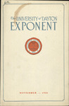 The University of Dayton Exponent, November 1921