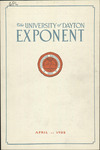The University of Dayton Exponent, April 1922