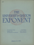 The University of Dayton Exponent, January 1933