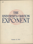 The University of Dayton Exponent, October 1933