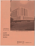 Focus, March 1972 by University of Dayton
