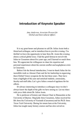 introduction keynote speech