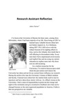 Research Assistant Reflection