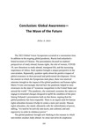 Global Awareness—The Wave of the Future by Julius A. Amin