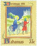 Mary and Joseph travelling to Bethlehem