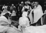 Blessing the sick in Beauraing, 1958