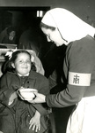 Nurse and Child at Marian Shrine in Banneux, circa 1958