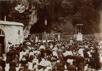 Pilgrims at the Lourdes Grotto, circa 1910
