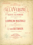 Alla Vergine by Leopoldo Mastrigli, Ludwig van Beethoven, and Dante Alighieri