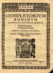 Completorium Romanum, Primus et Secundus Chorus: Alma Redemptoris, Ave Regina Coelorum by Giovanni Asola