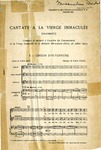 Cantate a la Vierge Immaculée