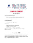 UD Men for Gender Equity Newsletter, December 2022