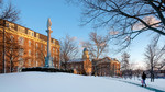 Background Image: St. Mary's Hall, Immaculate Conception Chapel, St. Joseph Hall on a Sunny, Snowy Afternoon