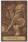 Postcard image of the avaricious in Chapter 7 of Dante's Inferno by Ezio Anichini