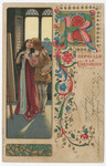 Postcard image of "Raffaello e la Fornarina," or "Raphael and the Baker" by Ezio Anichini