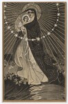 Postcard image of Mary and the Christ Child, with the title "Immaculate Mother" by Ezio Anichini