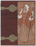 Anichini illustration of aristocratic woman with spectacles, on cover of Scena Illustrata by Ezio Anichini