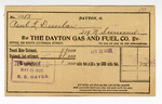 Gas Bill: Dayton Gas and Fuel Co. by Ohio History Connection