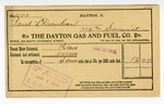 Gas Bill: Dayton Gas and Fuel Co. by Ohio History Connection