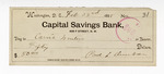 Bank Check: Paul Laurence Dunbar to Carrie Winters by Ohio History Connection